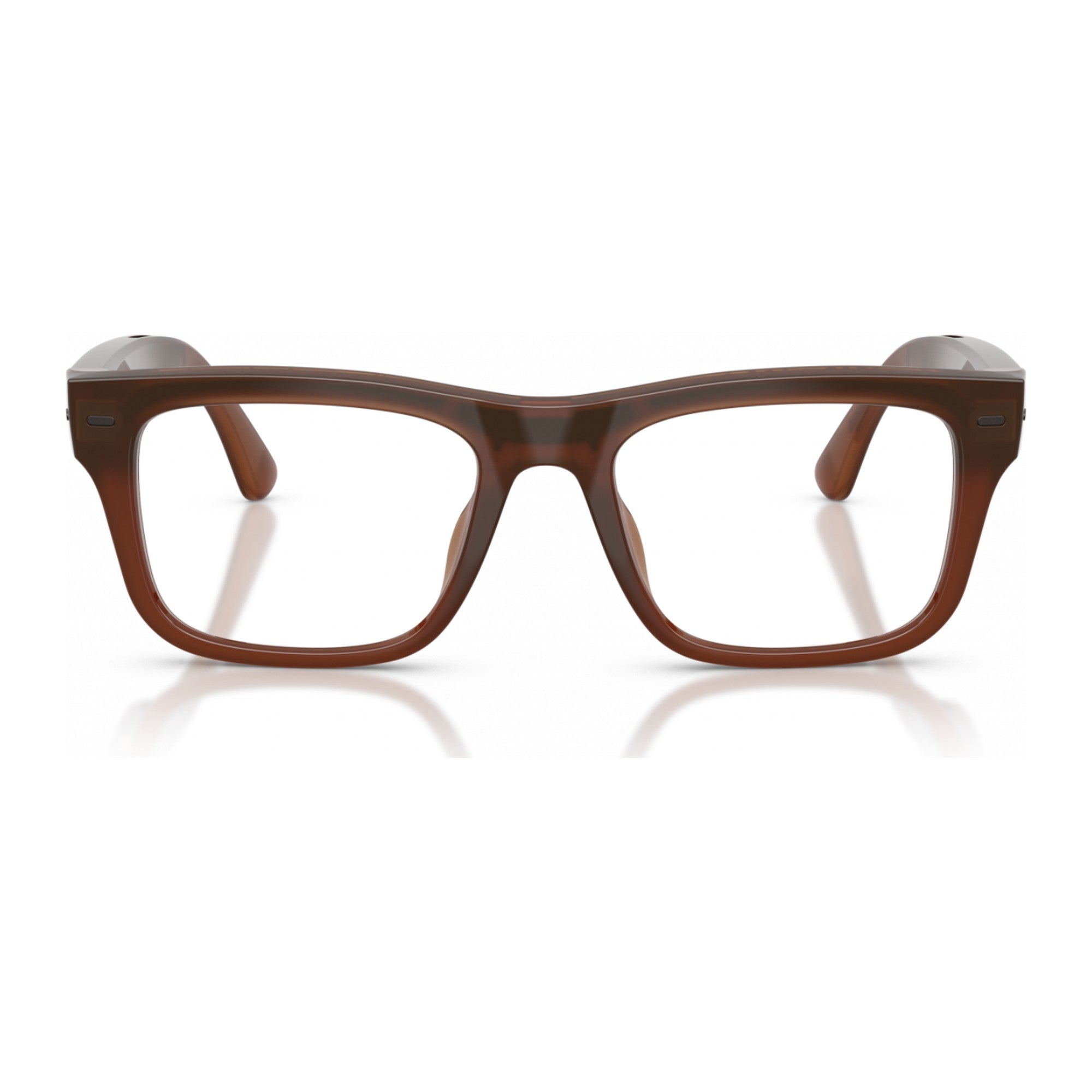 Nuance Audio Square hearing glasses in Amber