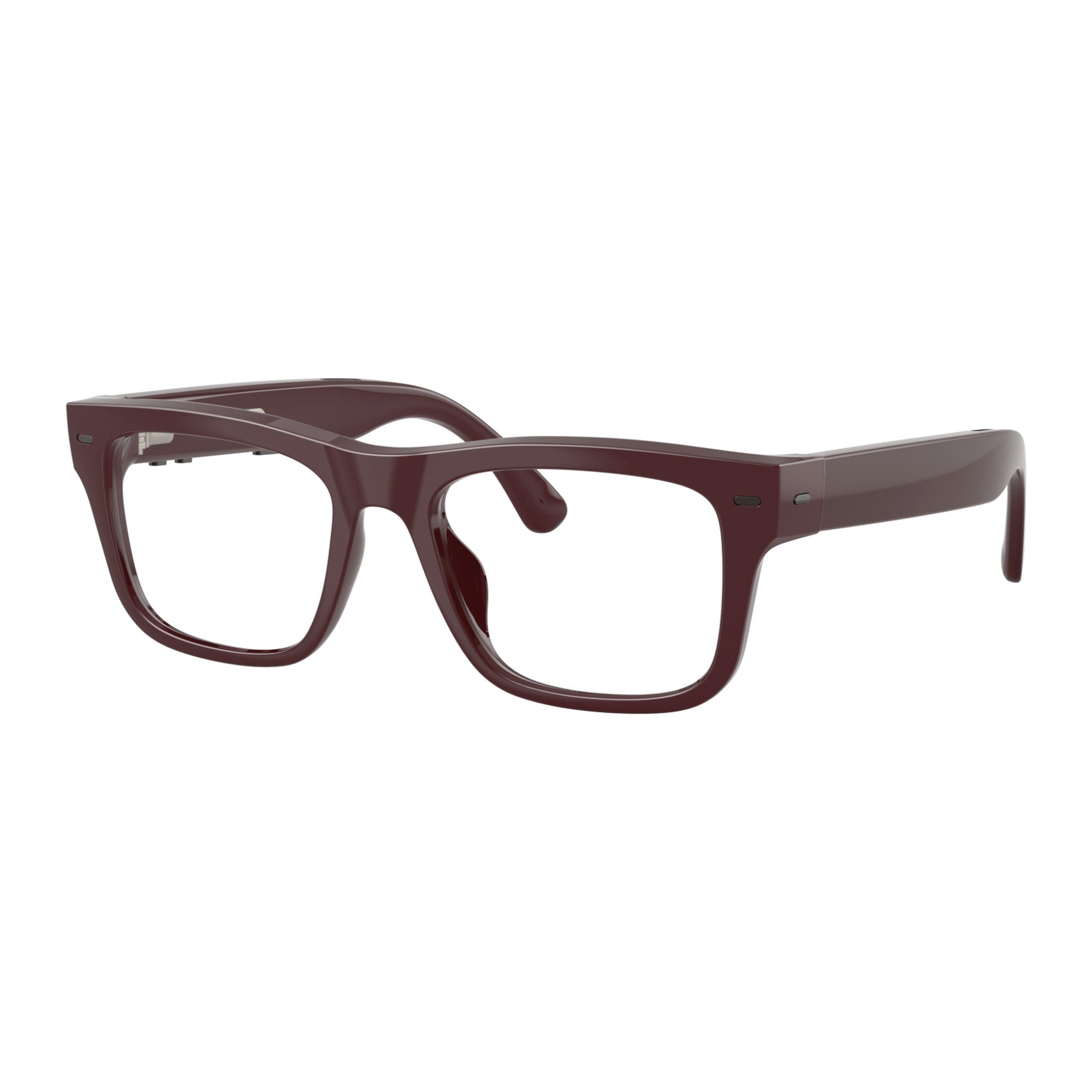 Nuance Audio Square hearing glasses in Burgundy
