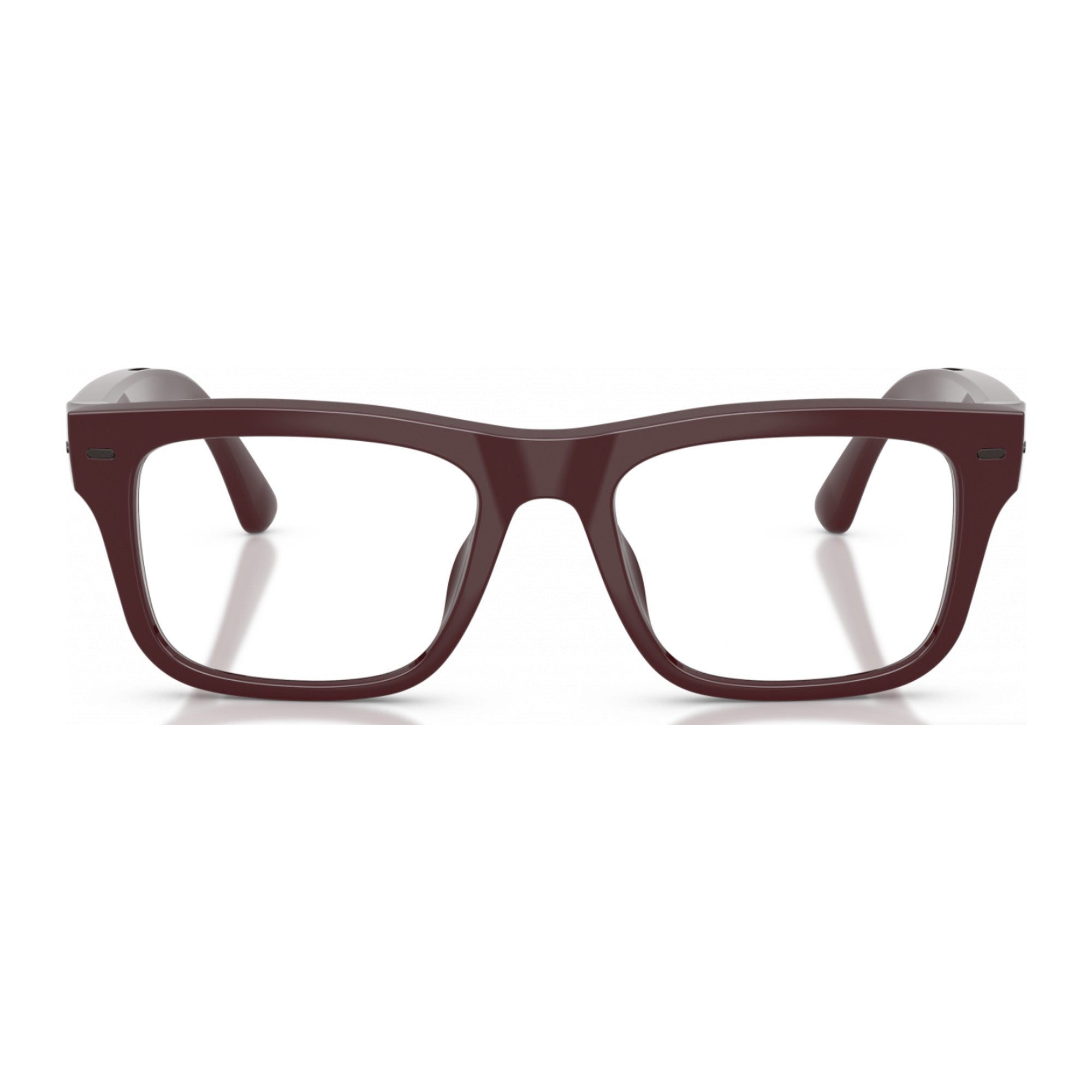 Nuance Audio Square hearing glasses in Burgundy