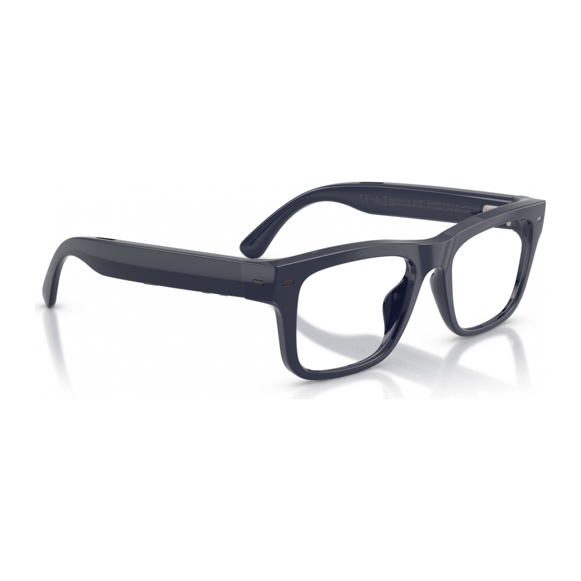 Nuance Audio Square hearing glasses in Deep Blue