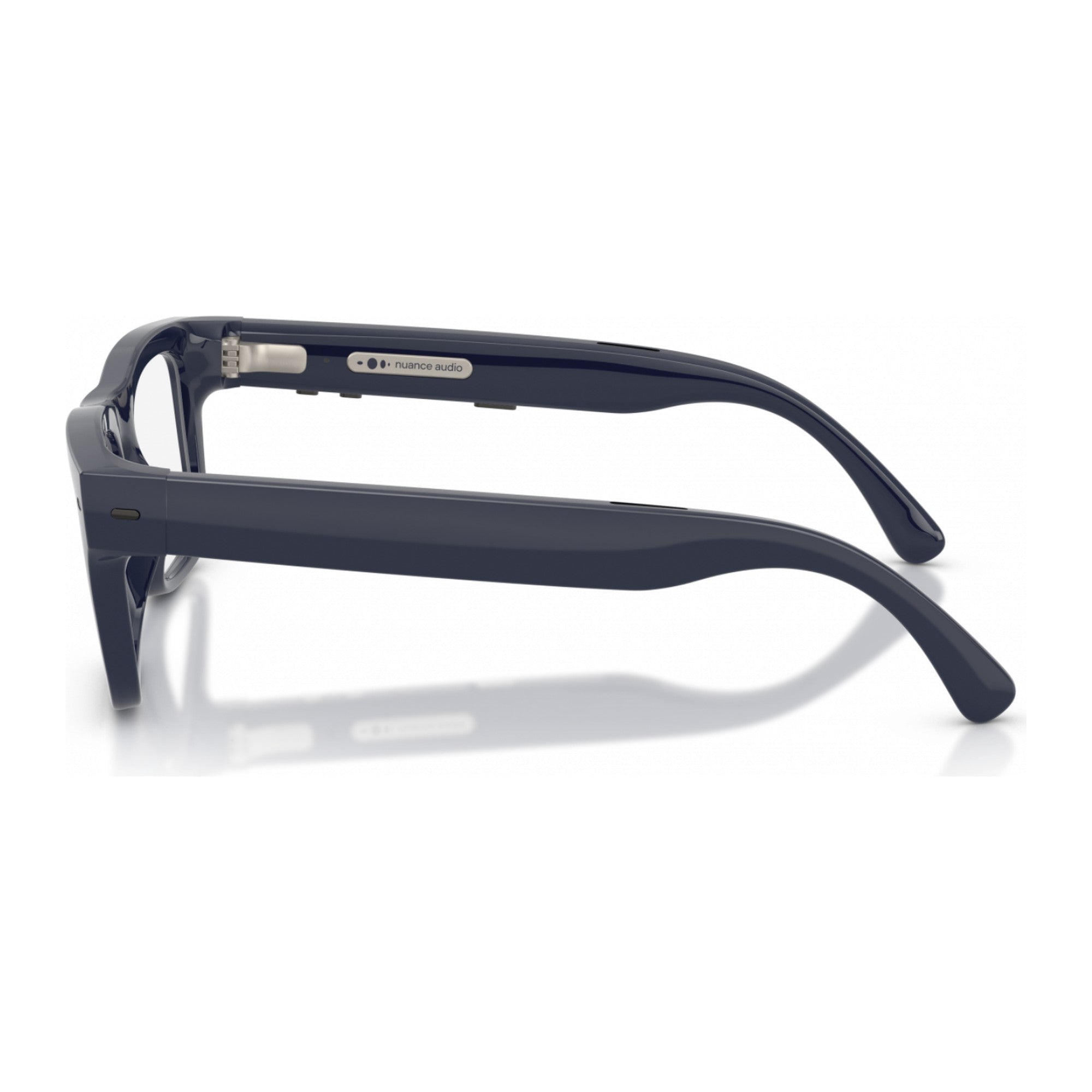 Nuance Audio Square hearing glasses in Deep Blue