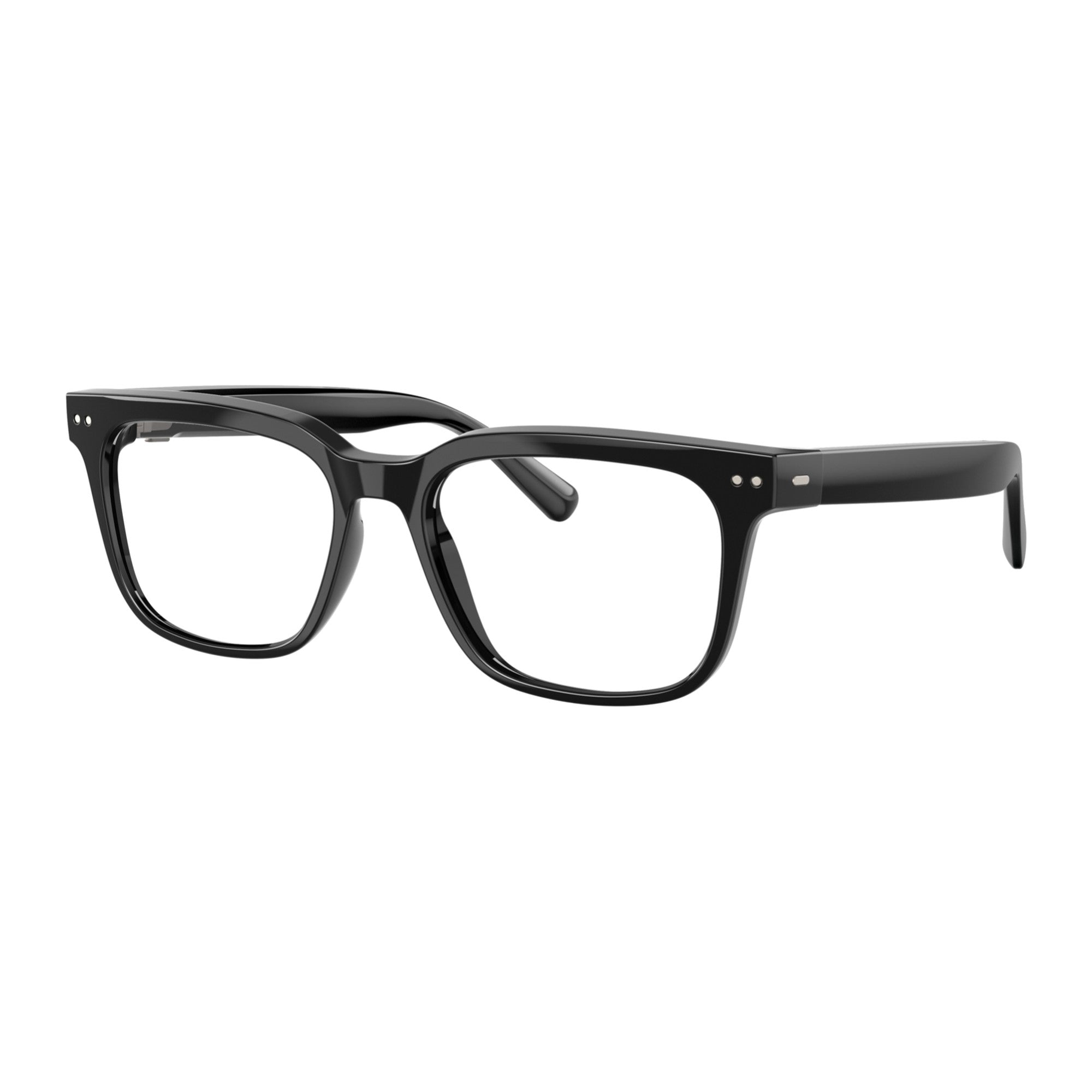 Nuance Audio Square hearing glasses in Shiny Black