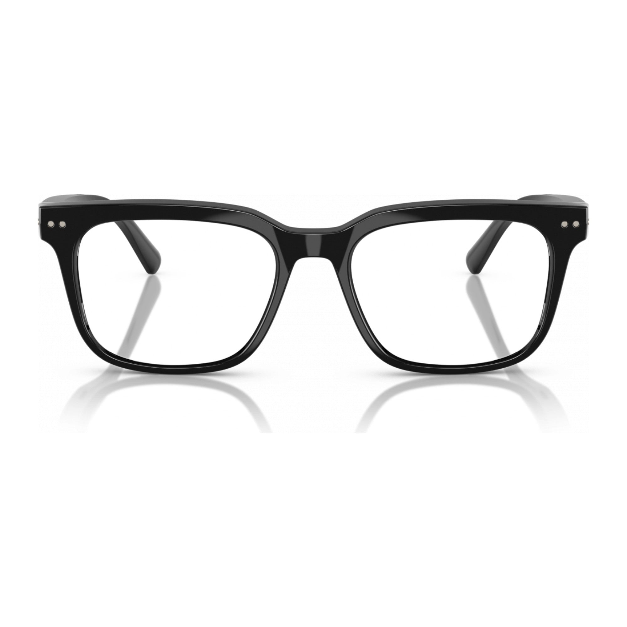 Nuance Audio Square hearing glasses in Shiny Black