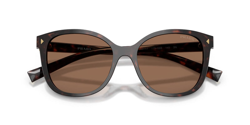 Prada PR 22ZSF 17N06B Havana Sunglasses - Detail